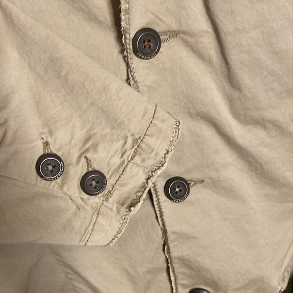Jeremiah American Legacy Tan cotton lined Blazer flap pockets Mens Size Large L - Picture 6 of 11